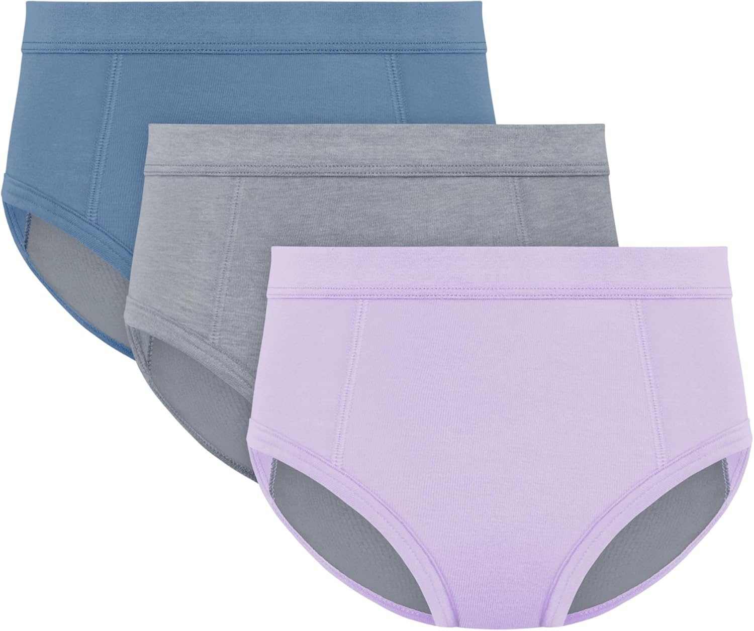 Hanes girls Absorbency Briefs Underwear, 3 Pairs, Confident Nights Cotton Overnight Underwear for Girls