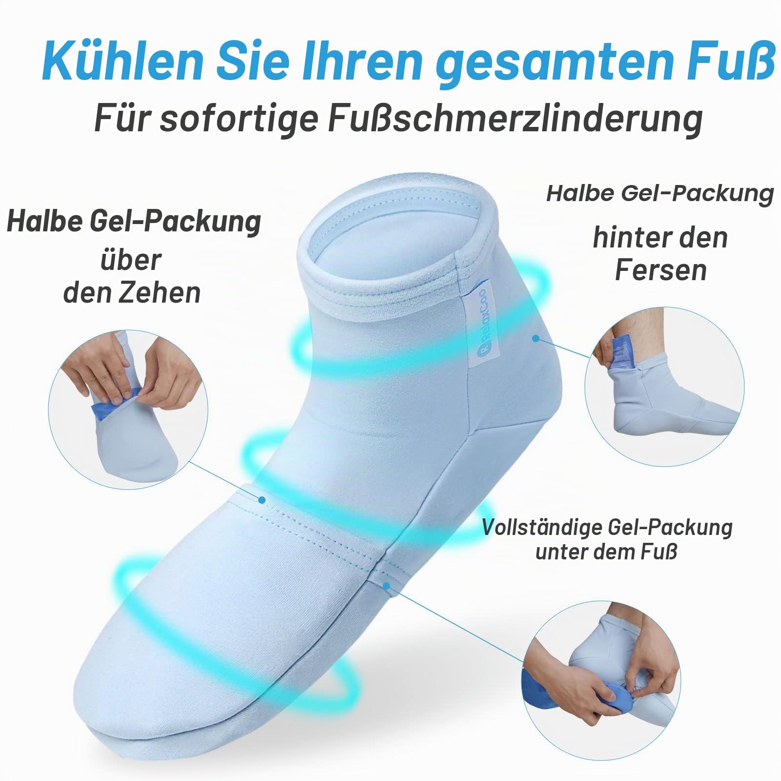 RelaxCoo Chemo-Kältetherapie-Socken & Hand-Eispack-Handschuhe für Chemotherapie Neuropathie, Chemo-Pflegepaket für Frauen und Männer, Plantarfasziitis, Karpaltunnel, Arthritis, Handfüße Drogerie & Körperpflege