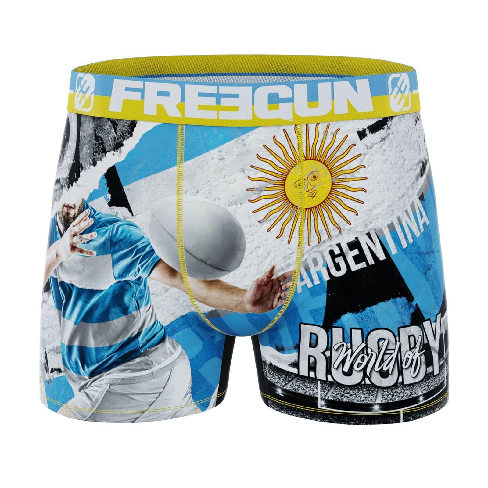 FREEGUNMen's Microfibre Boxer Shorts National Rugby Team