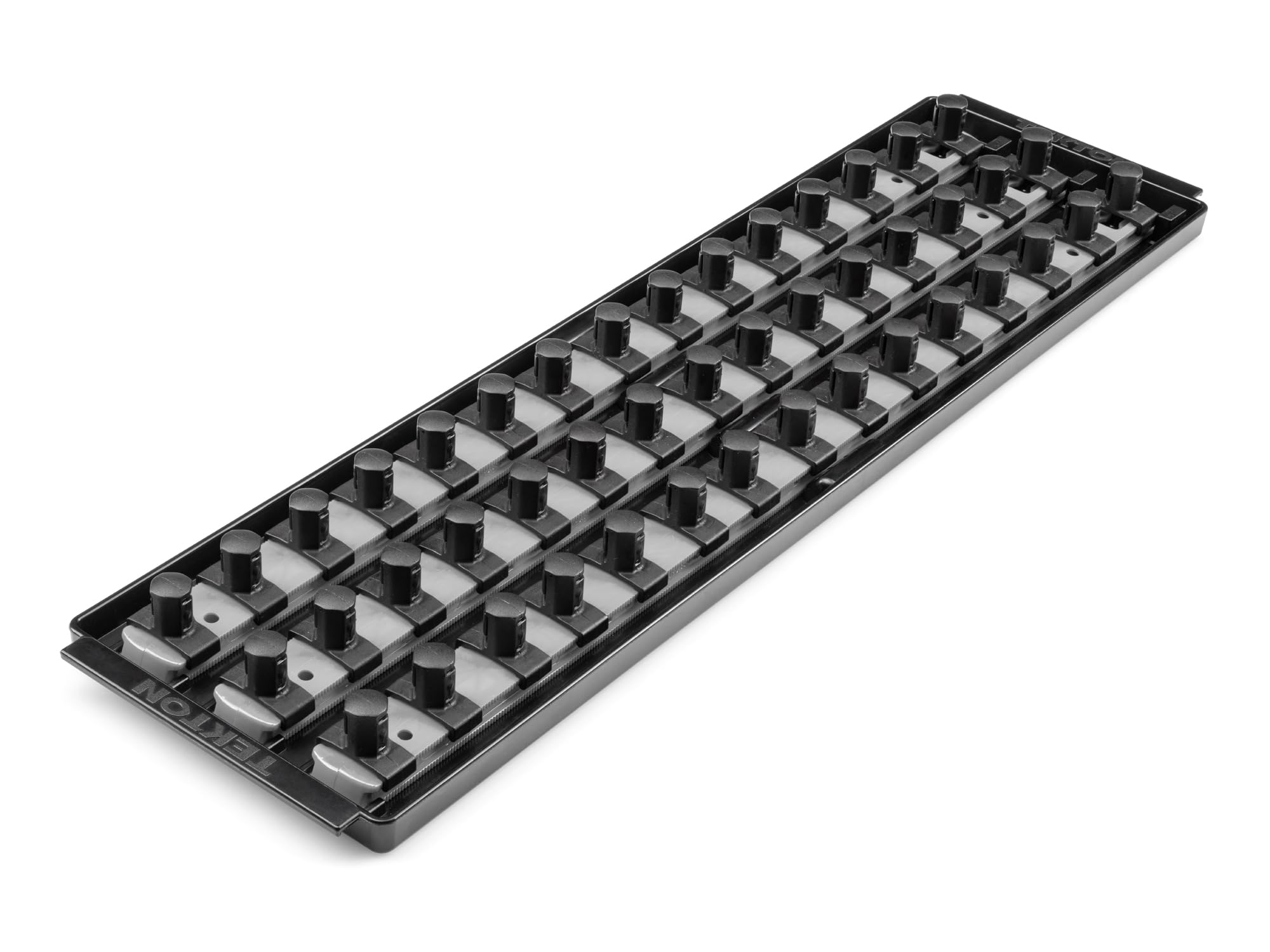 TEKTON 1/2 Inch Drive 3-Rail Socket Organizer Set, Gray (45-Tool) | OST27345 — image 1