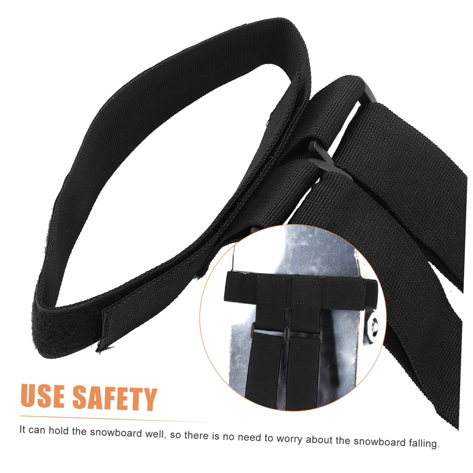 BRIGHTFUFU Adjustable Snowboard Binding Straps High-grade Material for Sturdy Comfortable Skiing Experience