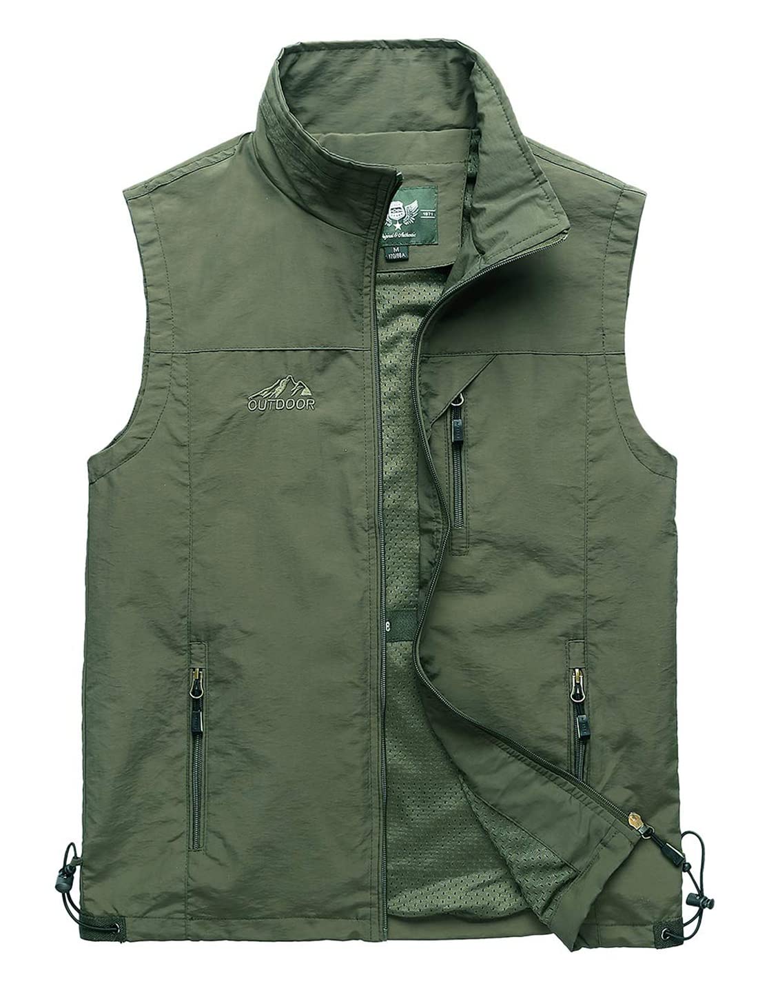 Uomini Casual Utility Viaggi Pesca Gilet Outdoor Lavoro Leggero Safari Foto Multi Tasche Gilet