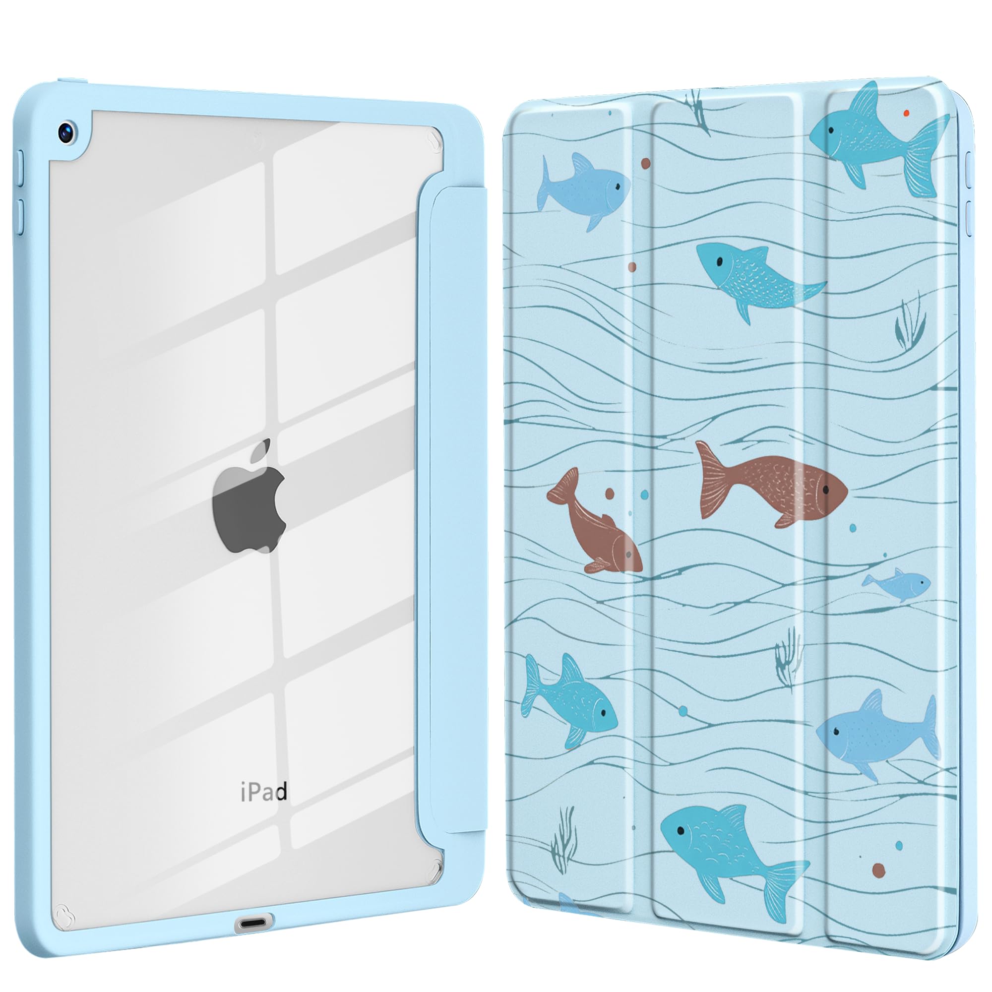 Coque iPad 10e/11e génération transparente rigide avec un support stylet chic - 8