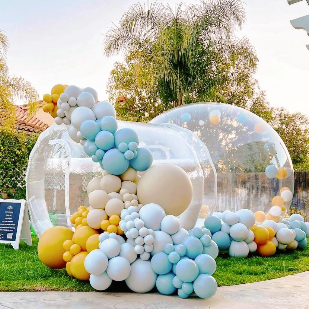 Inflatable Bubble House for Kids, 10Ft Clear Inflatable Bubble Dome Tent with Blower & Pump for Commercial Use, Luxury 100% PVC Bubble House for Outdoor Backyard Festival Birthday Party
