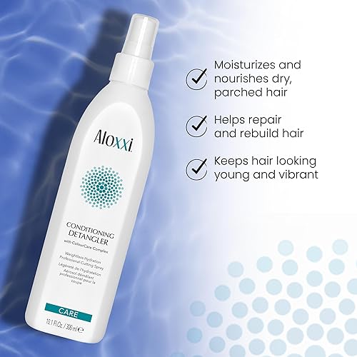 Miniatura 3 de ALOXXI Acondicionador desenredante sin enjuague para protección del color y manejabilidad, 10.1 onzas
