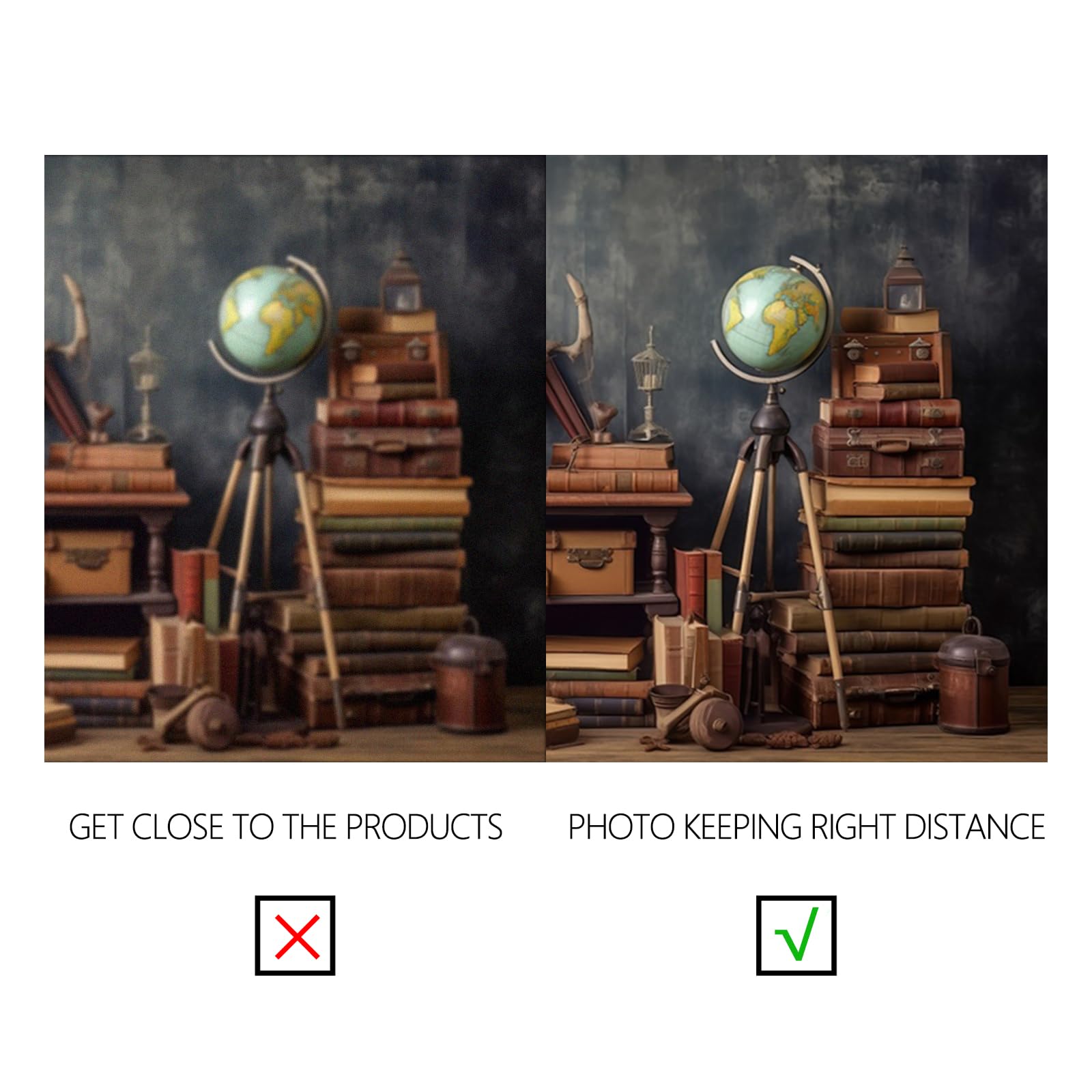 YongFoto 4,5x3m Fotografie-Hintergrund Schule Retro Bücher Globus Klassenzimmereinrichtung Vintage Hintergrund für Kinder Neugeborene Babyparty Einschreibung Back to School Party Foto Requisiten