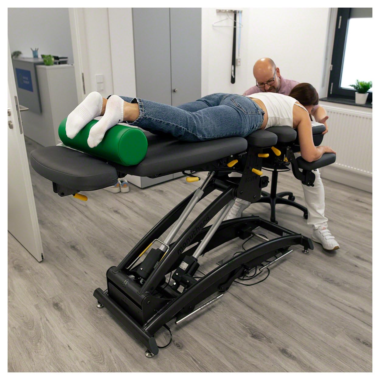 Sport-Tec Lagerungsrolle Lagerungskissen Knierolle Fitnessrolle für Massageliege 12x40 cm