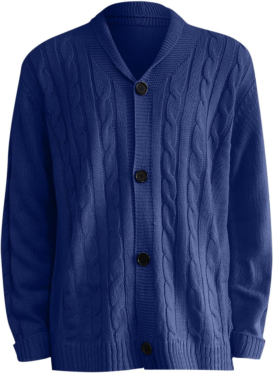 Sweaters Men's Cardigan Casual Shawl Long Sleeve Solid Button Knitting Sweater