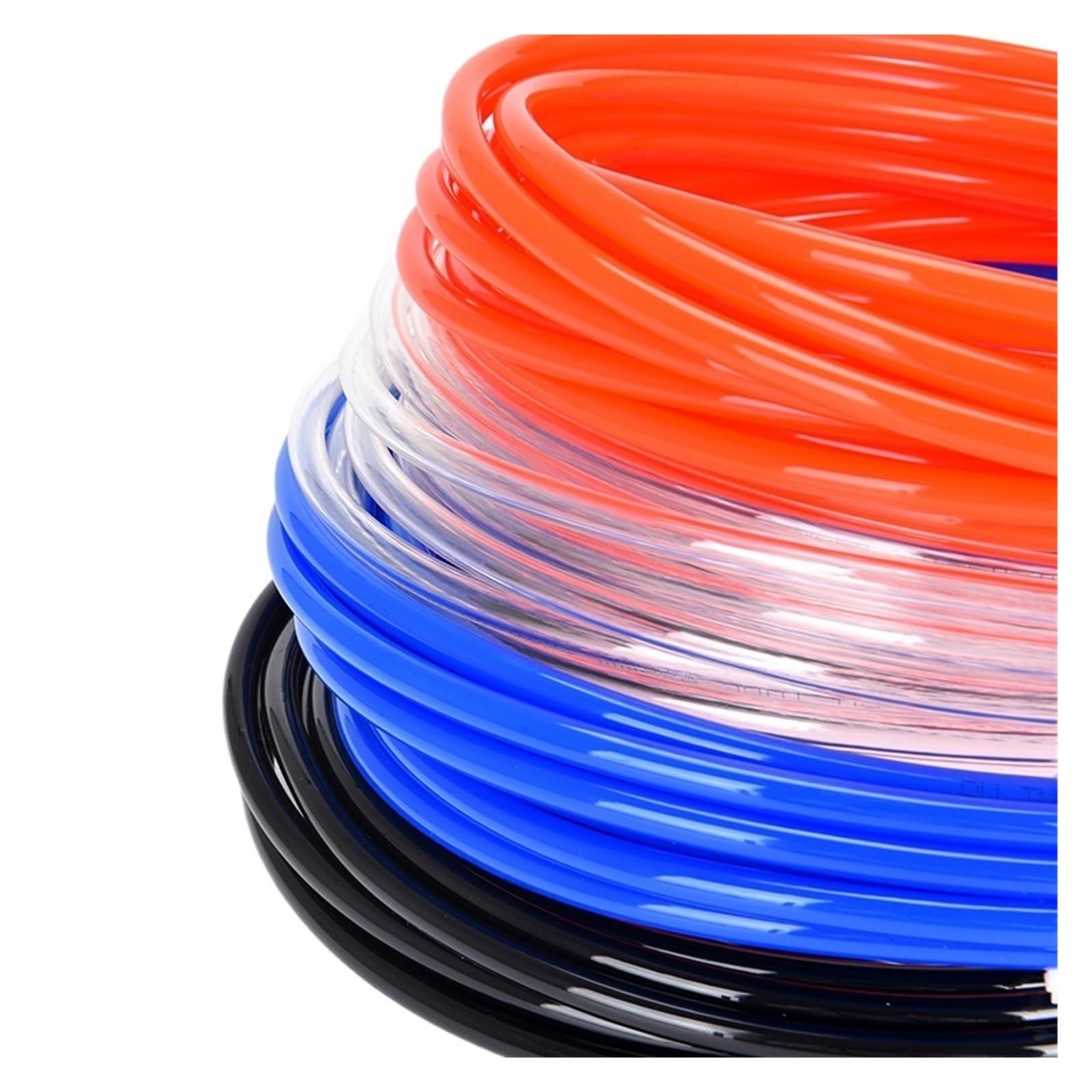Tubi flessibili per sistemi pneumatici Tubo fless 1/5/10Meter PU Gas Air Hose Tubing Compressor Transparent Blue Red Black Polyurethane 4/6/8/10/12/14/16mm Pneumatic Pipe Tube(L,5 METER_12X8MM)