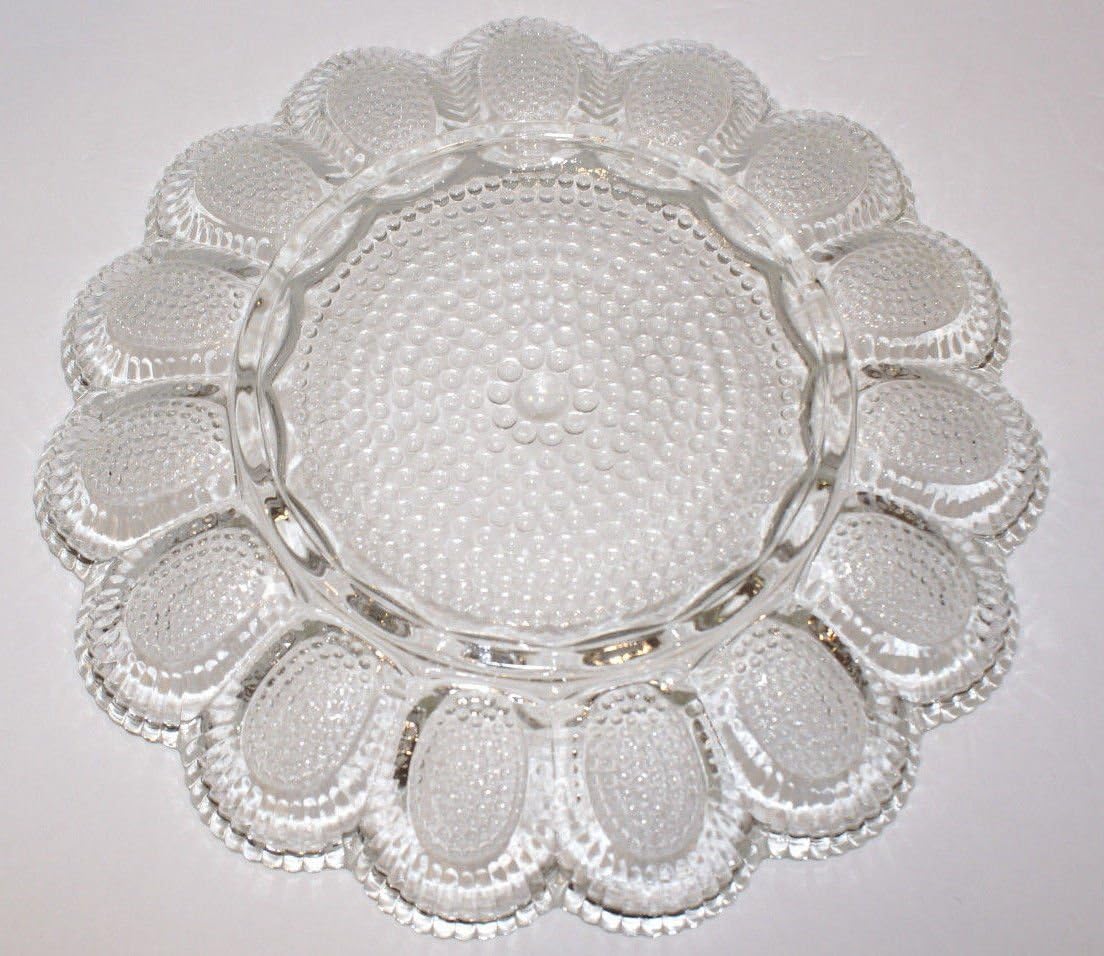Deviled Egg Plate Indiana Glass Hobnail