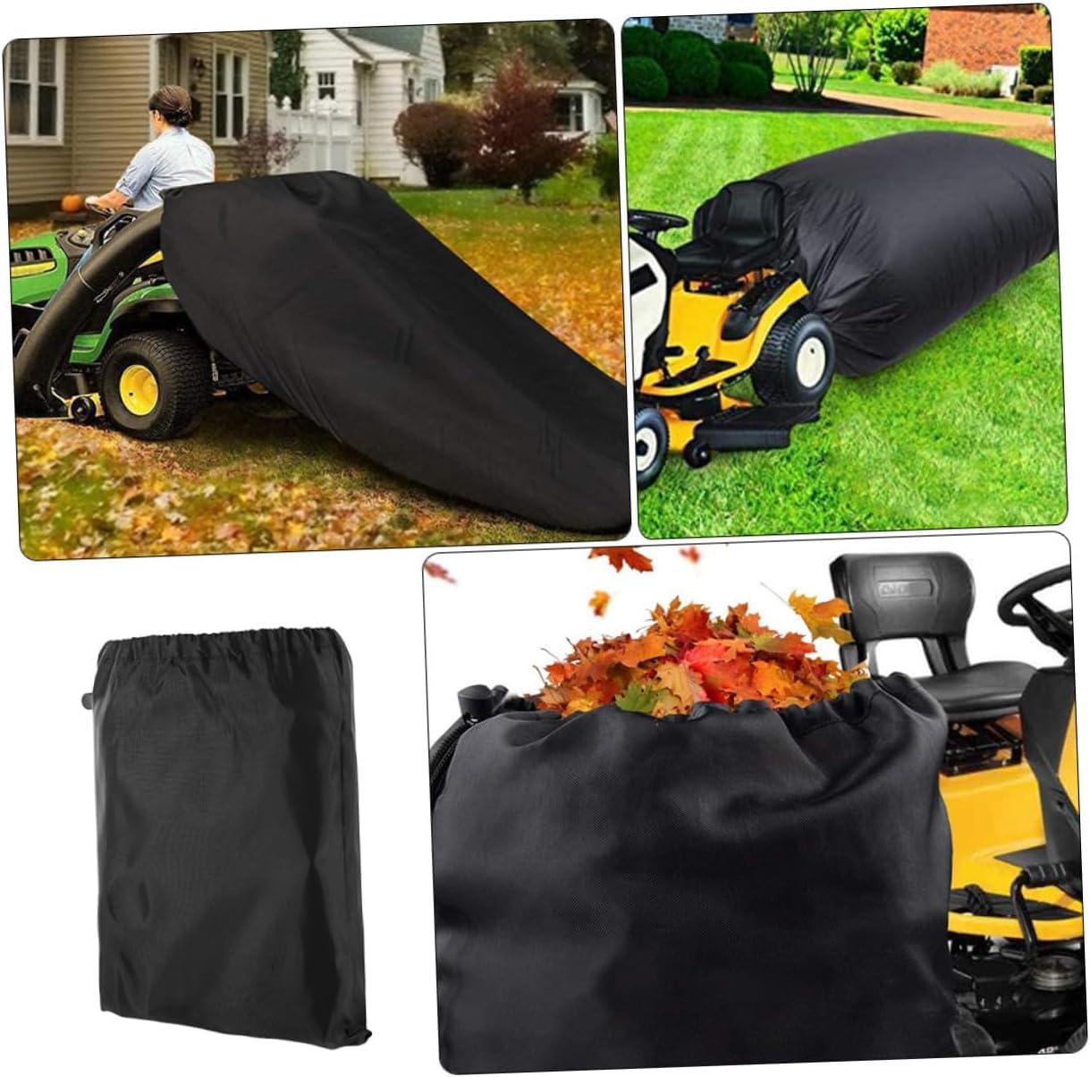 BESTonZON Garden Leaf Waste Bag Sweeper Waste Bag for Yard Cleanup Suitable for Lawn Tractors and Outdoor Gardening