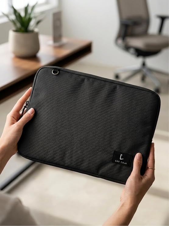 13-14 İnç Laptop Kılıfı | MacBook ve Tüm Laptoplara Uyumlu Notebook Çantası | Ofis, Okul ve Seyahat için İdeal | Siyah