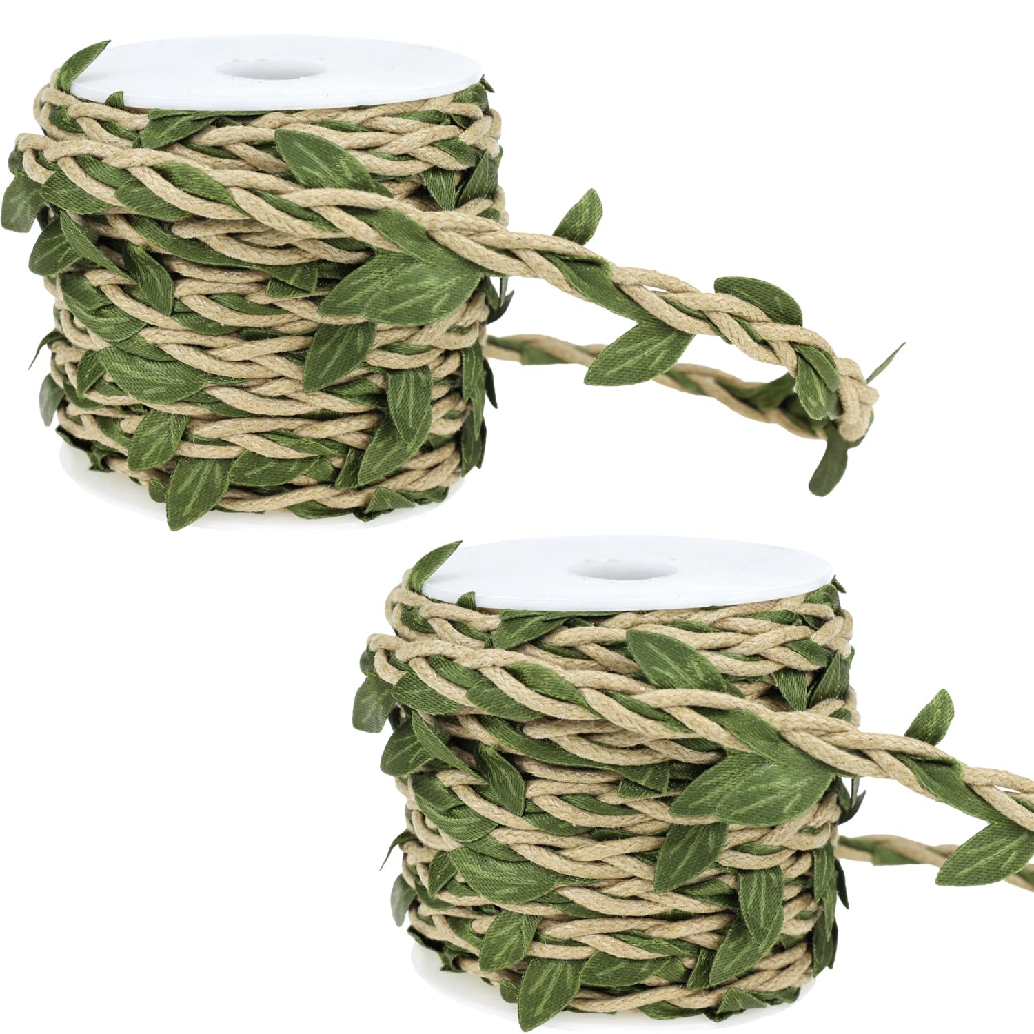 Green Wax Print with Pinecone Leaf Cluster & Honeycomb Dot Pattern on Webbed Grid Base