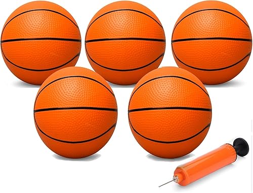 Miniatura 8 de Amarlozn Mini baloncesto para interior, mini aro de baloncesto de repuesto, 9 pulgadas, pelota suave para piscina inflable, caja de arena de playa,