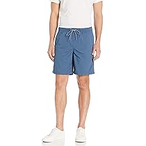 Amazon Essentials Pantaloncini da Passeggio con Coulisse vestibilità Comoda, Interno Gamba 20cm (Disponibili in Taglie Forti) Uomo, Turchino, XXL Plus