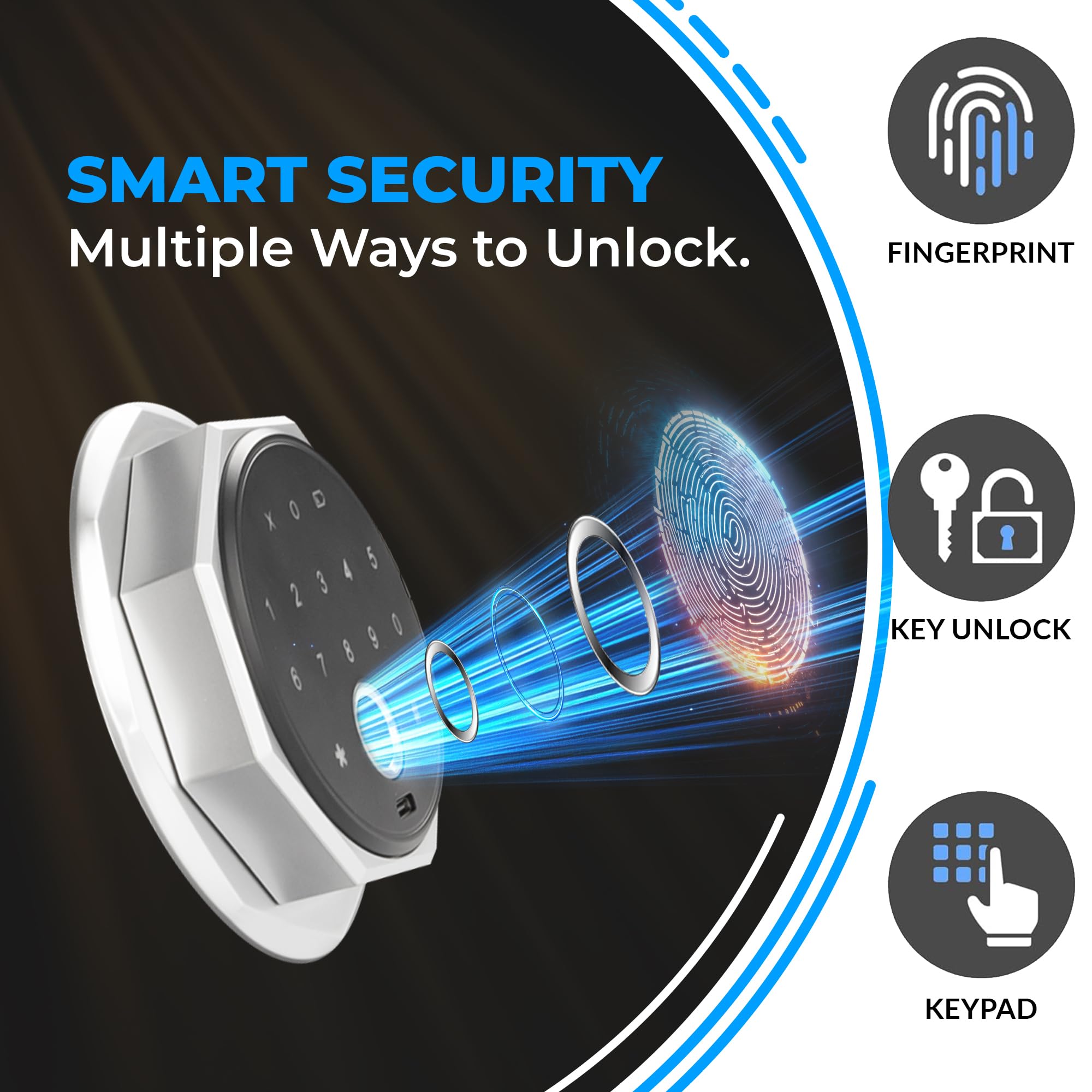 iBELL IBL SL-20F Digital Fingerprint Safe Locker for Personal and Office Use | 20L Biometric Electronic Safe Locker with Interior Light and Emergency Key Access- 12 months warranty(Net-8.5L) 4