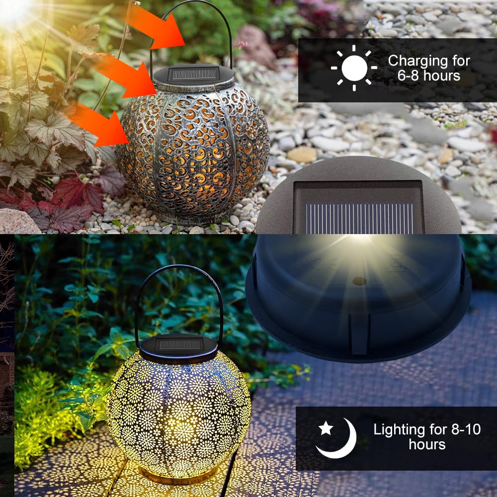 Mizikuu Lot De 4 Couvercles De Rechange 8 Cm Pour Lampes Solaires LED – Étanches, Blanc Chaud, Idéal Jardin Et Terrasse