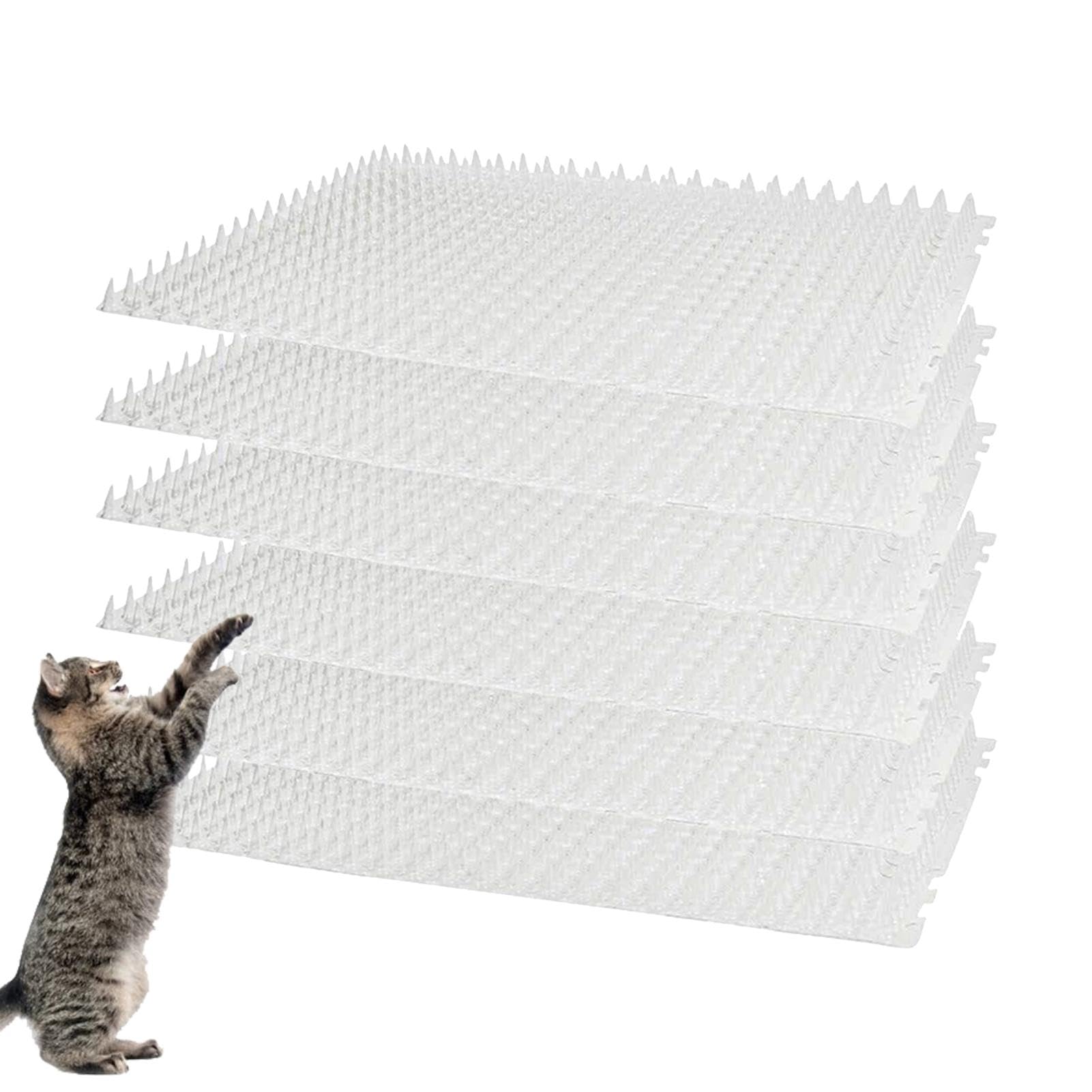 Cat Scat Mat - 6 Cat Repellents Mat With Dig Stopper Spikes, Cat Deterrents For Garden, Anti Cat Spikes, Cat Scat Mat With Spikes, Multi Purpose Cat Deterrents Prickle Mat For Indoor And Outdoor