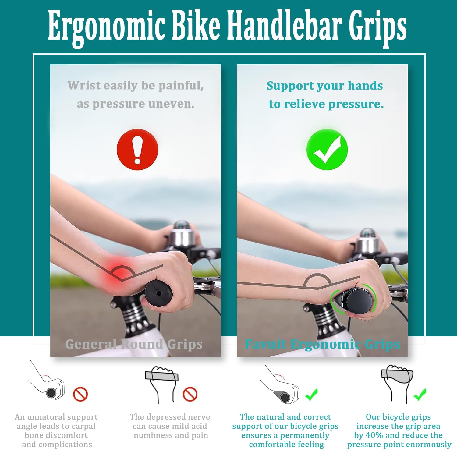 Manopole Ergonomiche Da 22,2 Mm Per Bici | Manopole Per Bici Manopole Per Manubrio Antiscivolo Ammortizzanti E Comode Fd187 Br Manopole Ergonomiche Da 22,2 Mm Per Bici | Manopole Per Bici Manopole Per Manubrio Antiscivolo Ammortizzanti E Comode Fd187 Br