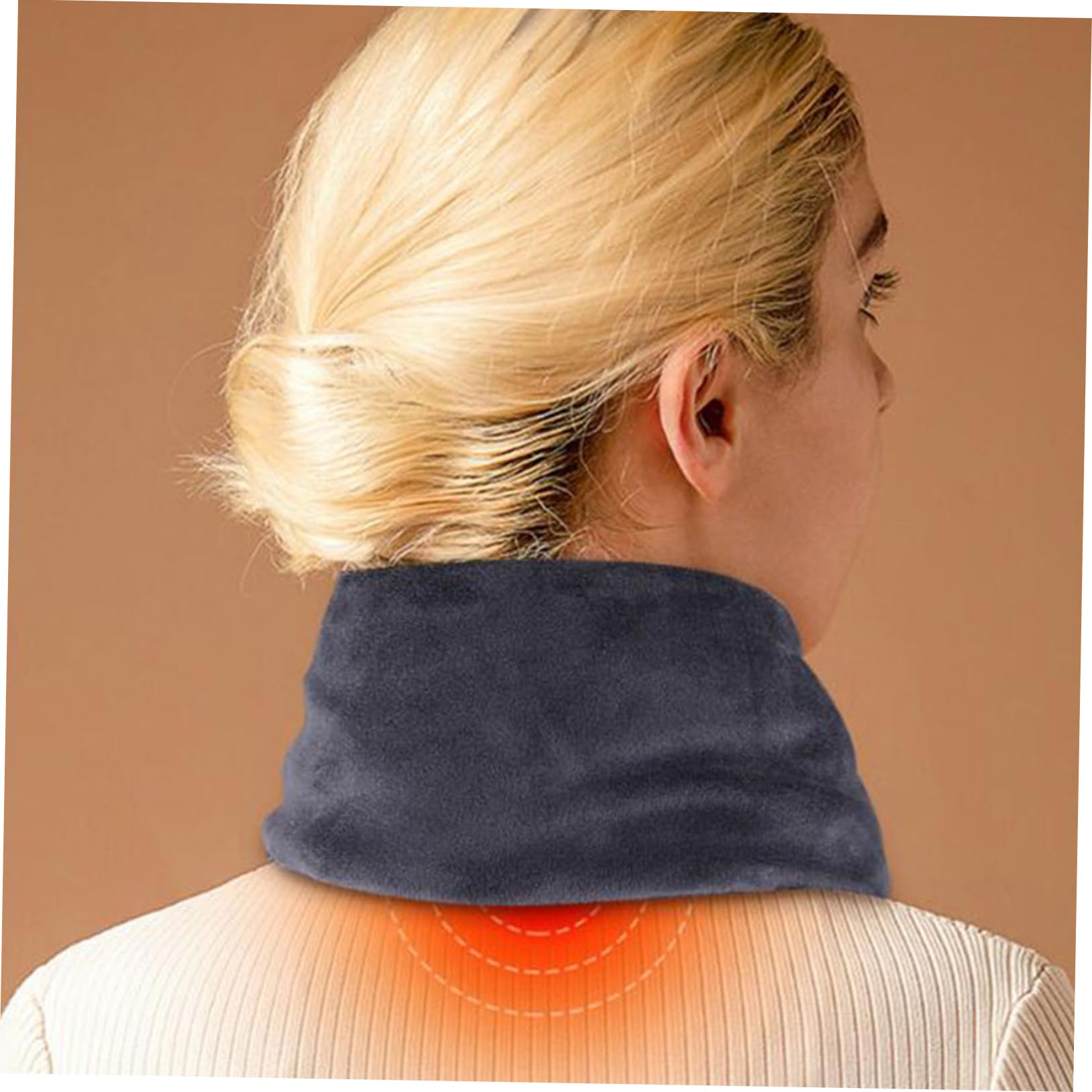 Healvian Sciarpa Riscaldante Invernale Lavabile Fazzoletto Caldo Ricarica USB Scaldacollo Morbido e Comodo da Indossare Tre di Temperatura