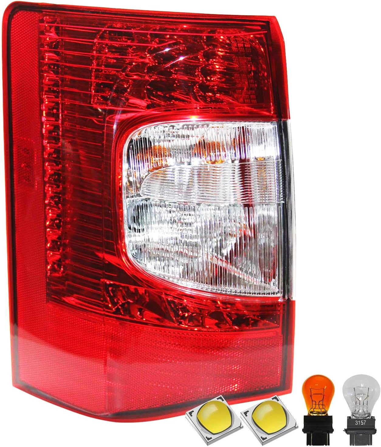 LED Tail Light Compatible with 2011-2016 Chrysler Town & Country,Taillight Brake Lamp Rear Light Replacement Left Driver Side |CH2800198