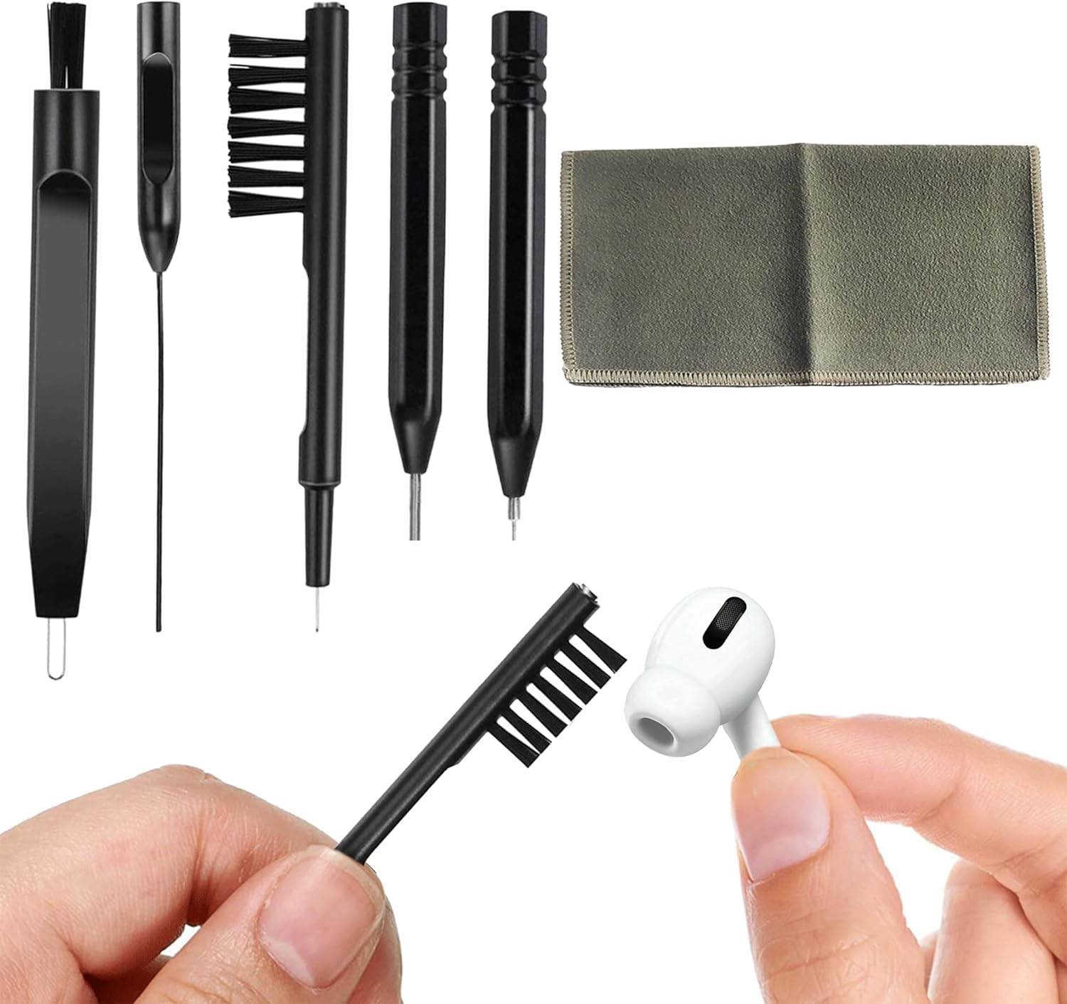 6PCS Hearing Aid Cleaning Kits Universal Hearing Aids Cleaning Tools