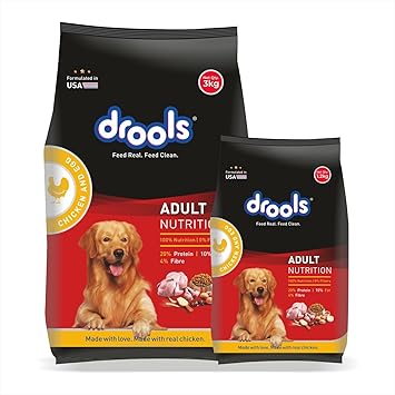Drools Adult Dry Dog Food Chicken and Egg, 3kg with Free 1.2kg, Total 4.2 kg Pack - image, photos