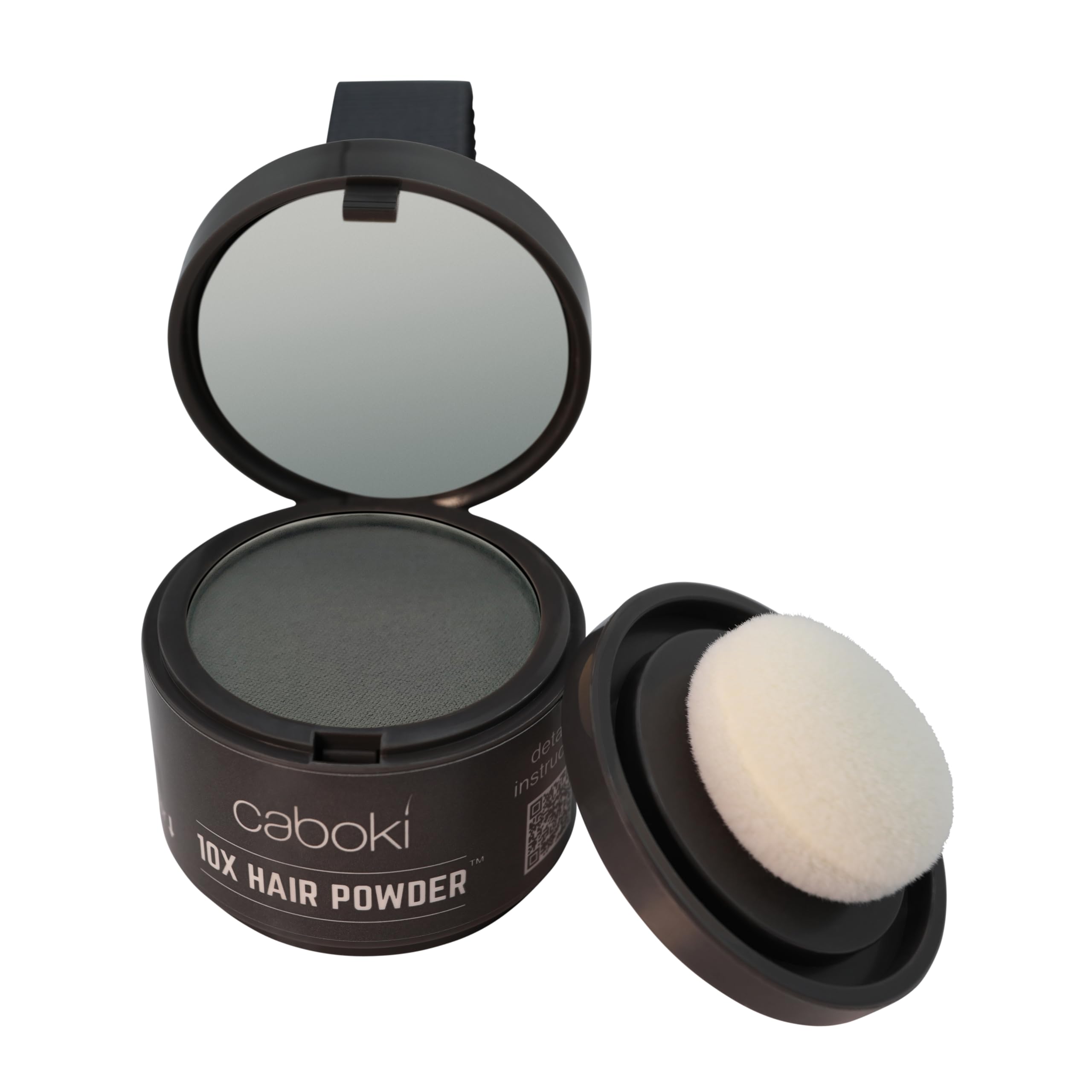 Caboki Root Touch Up Powder: Fill in Thinning Hair, Hairline & Edges, Cover Bald Spots & Gray Hair - TALC-Free, Volumizing Hair Fiber for Men & Women