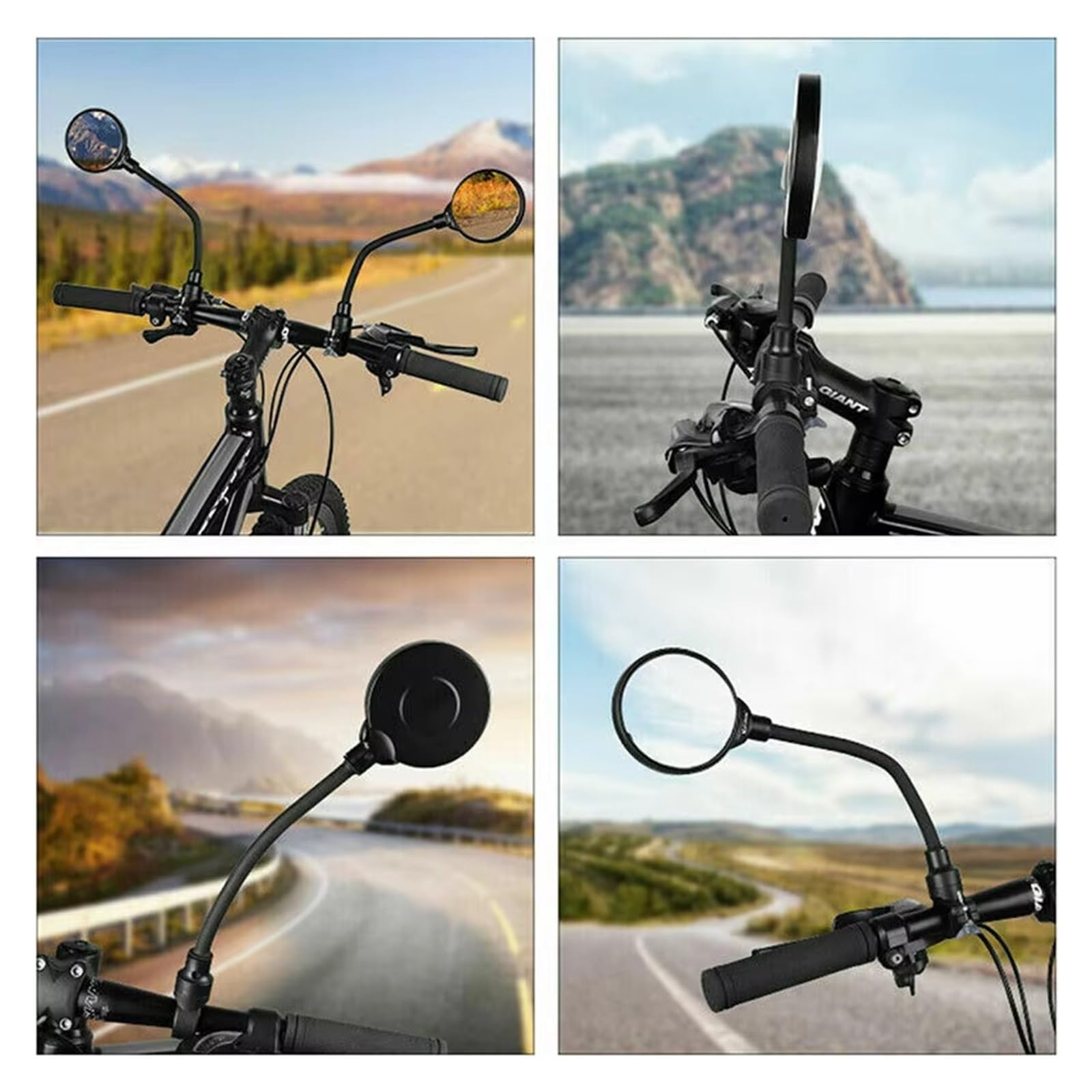 Accessoires De Remplacement De Vélo, Guidon, Rétroviseur Latéral Gauche Et Droit, Réglable Et Rotatif Rétroviseur Moto