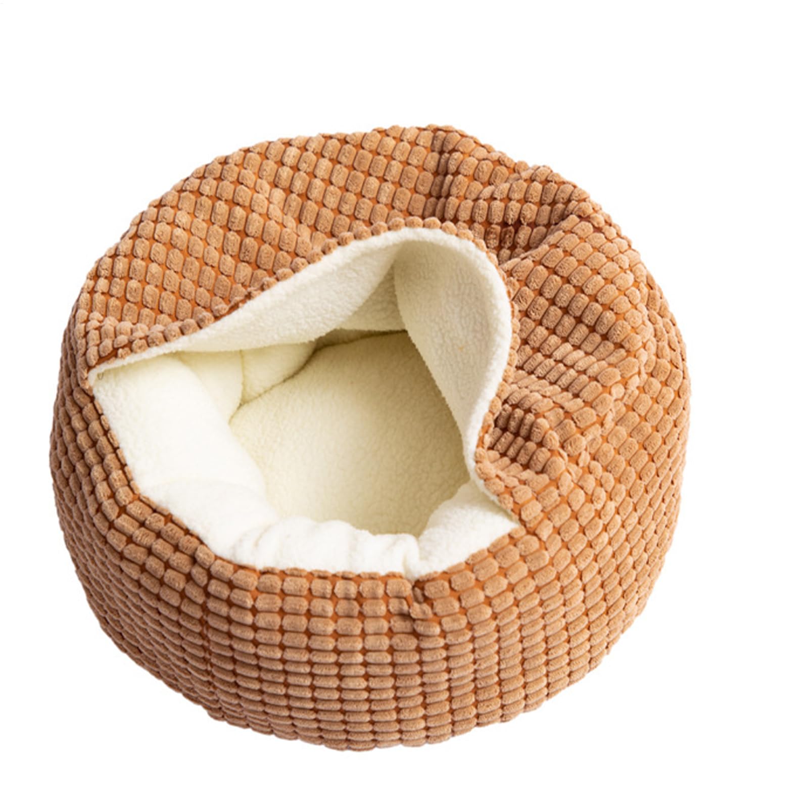 Niche de lit pour chat contre le froid | Grotte ronde d'intérieur hiver