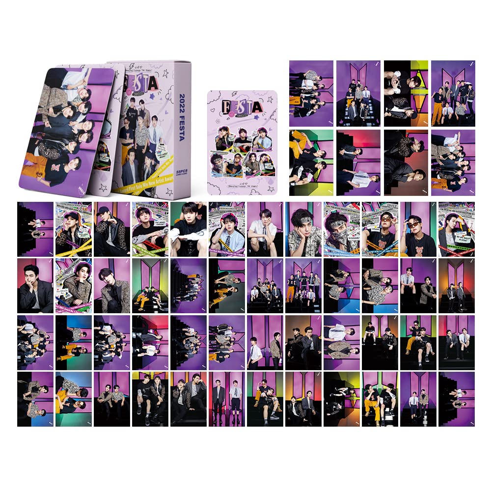 Sponsored Ad – Kpop Bangtan Boys Photocards 55Pcs Bangtan Boys Mini Lomo Cards Bangtan Boys 2022 FESTA Album Cards Bangtan...