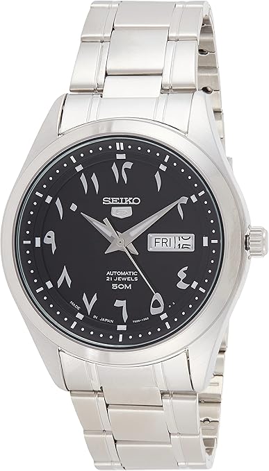 Buy Amazon SEIKO 5 Automatic Black Dial Men's Watch SNKP21J1