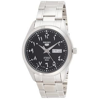 Seiko SNKP21J1 Series 5 Mostrador Preto Aço