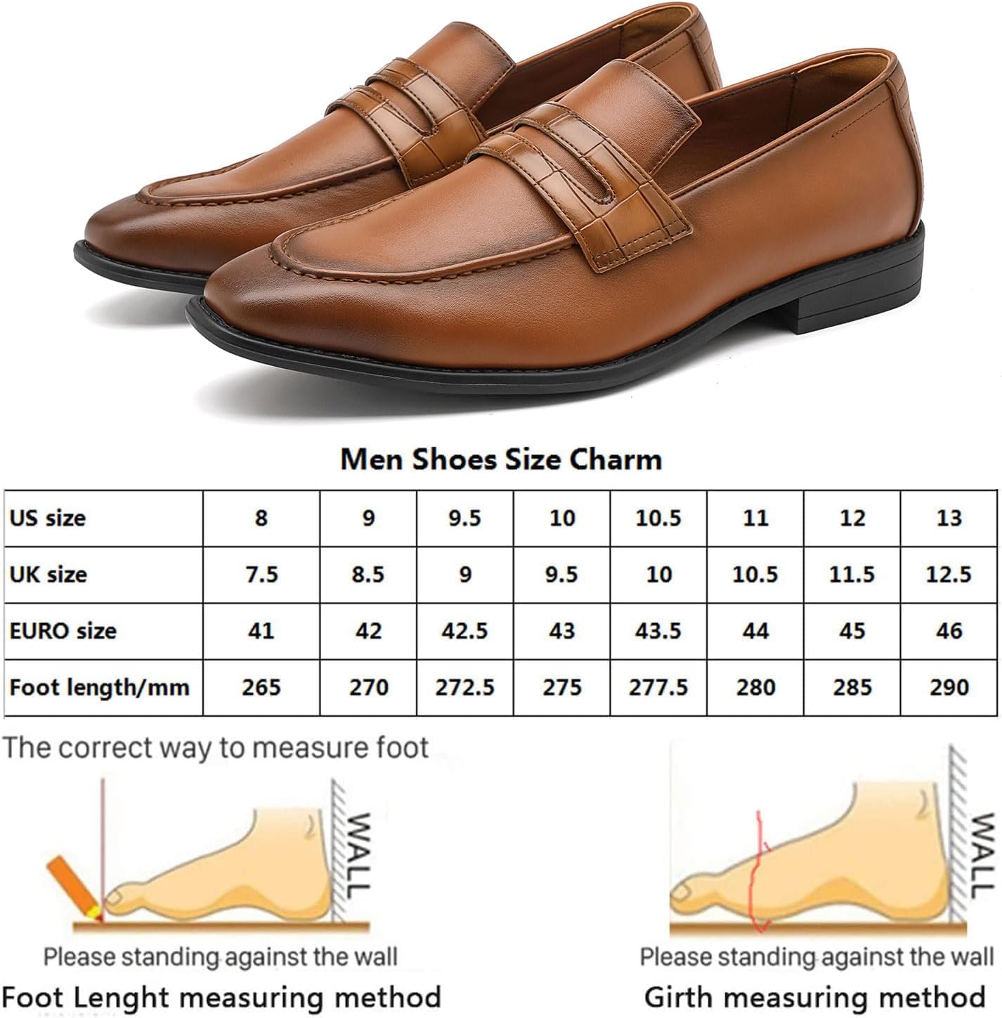メンズ レザー フォーマル ドレスシューズ, ブラウン1, 9
