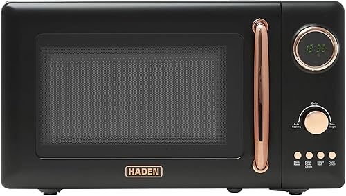 Haden Horno microondas de 700 vatios y 0.7 pies cúbicos con controles digitales, descongelación e inicio instantáneo para encimera,