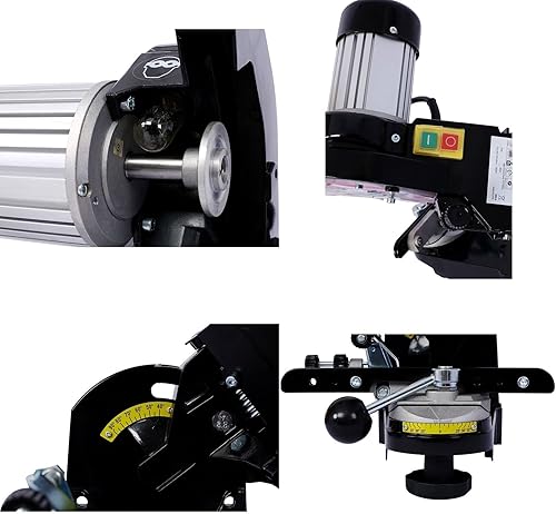 Miniatura 6 de Afilador eléctrico profesional de motosierra multiángulo, amoladora de sierra de cadena de banco universal, gris