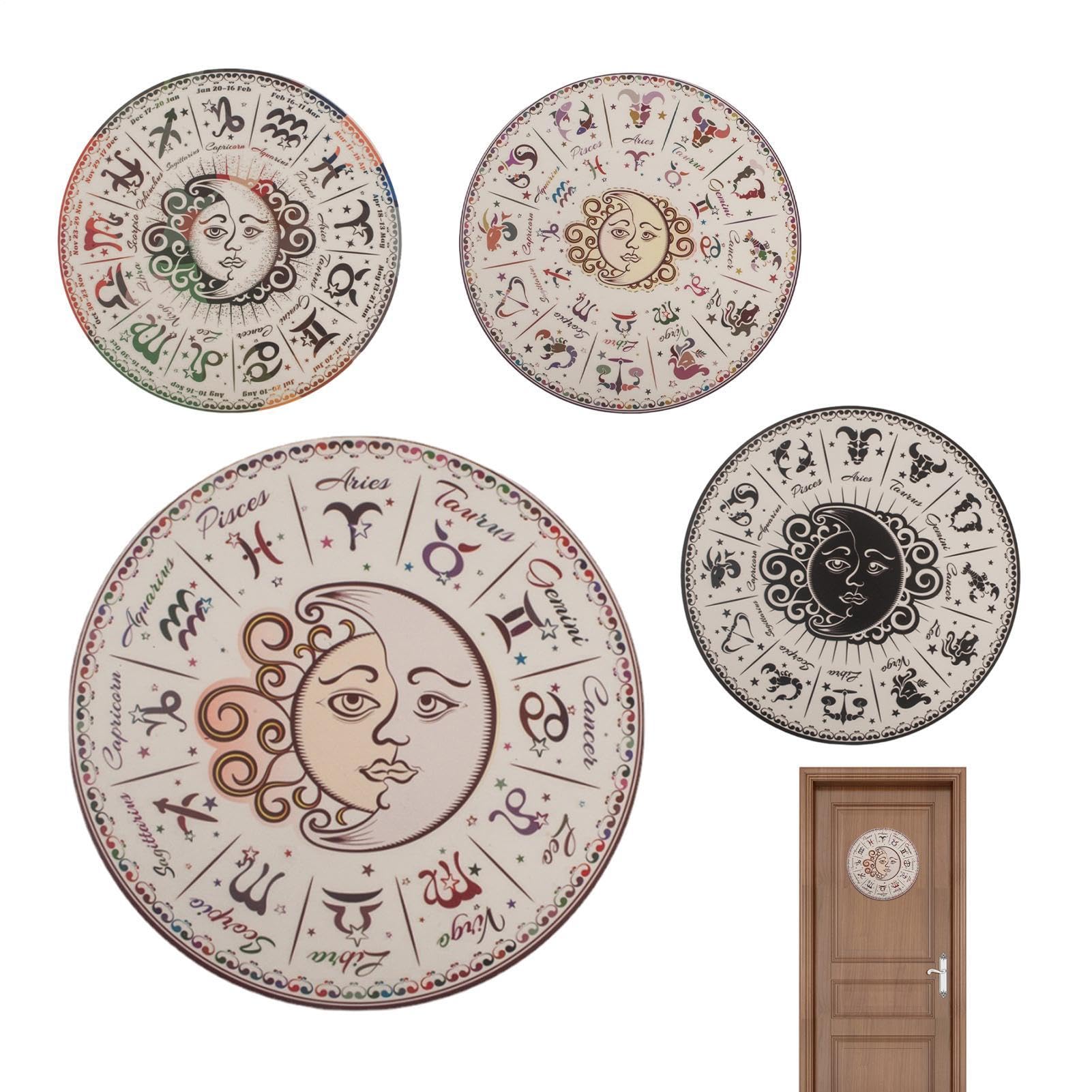Tarot card dowsing board de madera natural con grabados para meditación y péndulo
