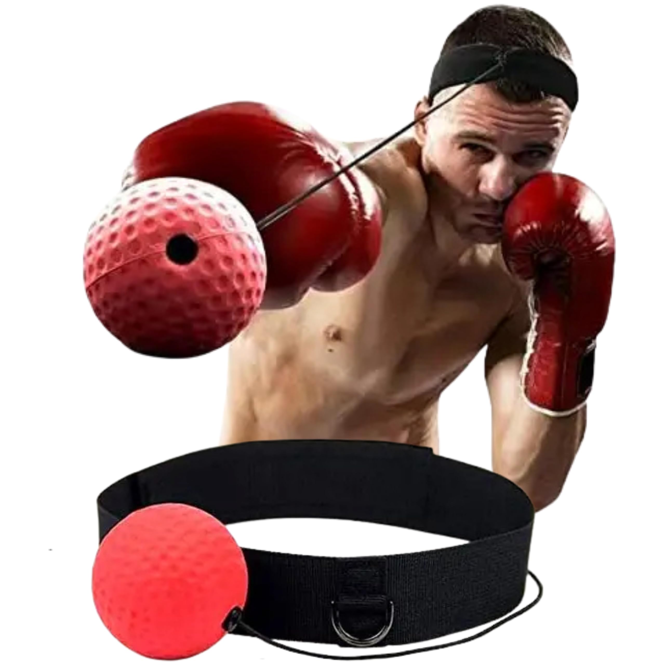 Upgraded Boxing Training Ball with Headband Perfect for Reaction, Punching Speed, Fight Skill, Fitness, Boxing Equipment for MAN Women and KIDS