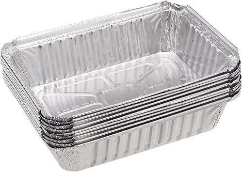 Drip Pans for Char-Broil 2425514W12 Big Easy Grease Tray, Aluminum BBQ Foil Pans, Disposable Grease Trays Replacement Parts for Charbroil The Big Easy Oil-Less Turkey Fryer,10PCS