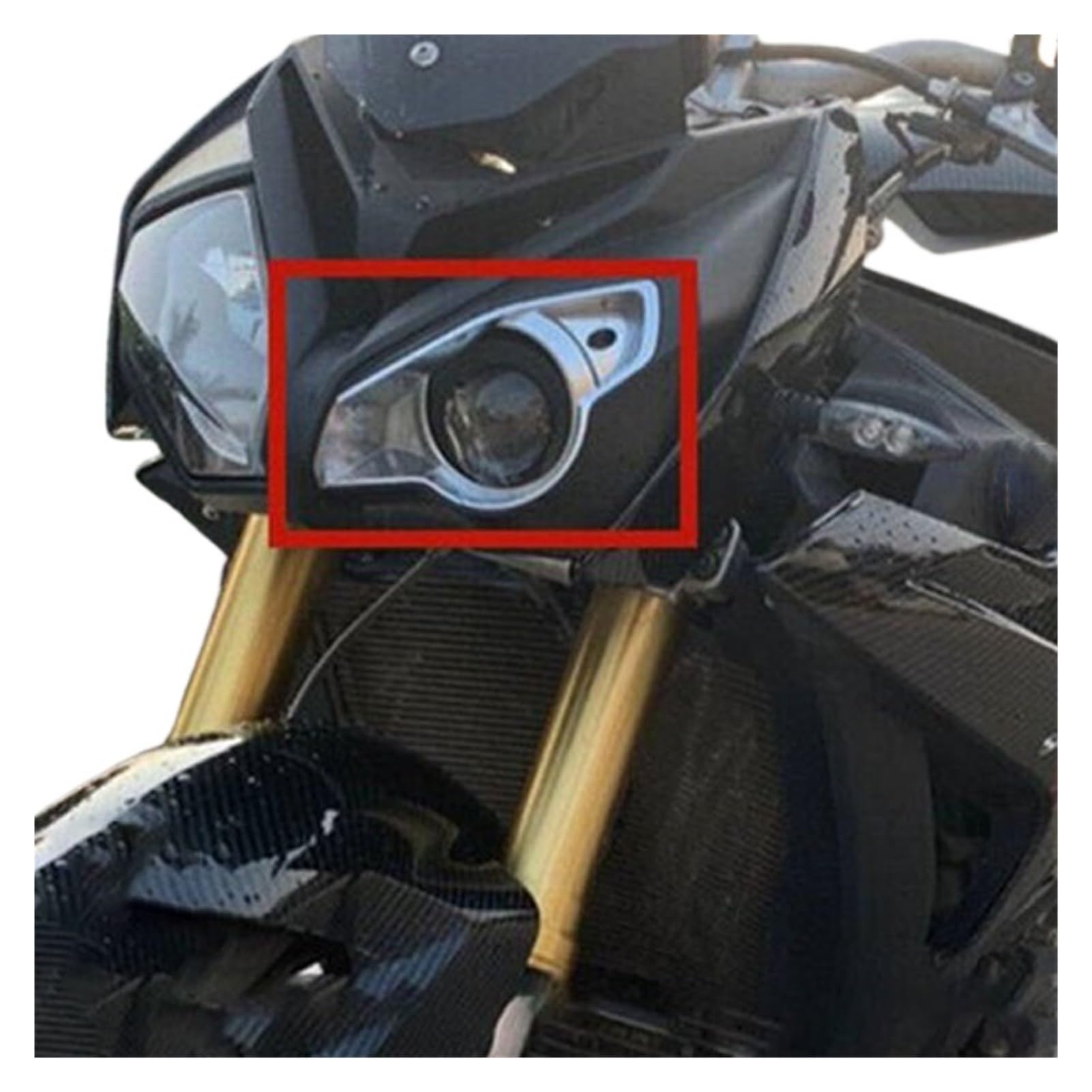 Motorrad Vorne Links Nase Scheinwerfer Surround Verkleidung Cowling Abdeckung Zubehör Teile Kompatibel Mit BMW S1000R 2015-18
