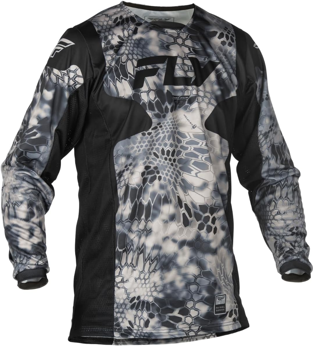 Fly Racing Men's Patrol Kryptek Jersey (Grey/Black, Medium)