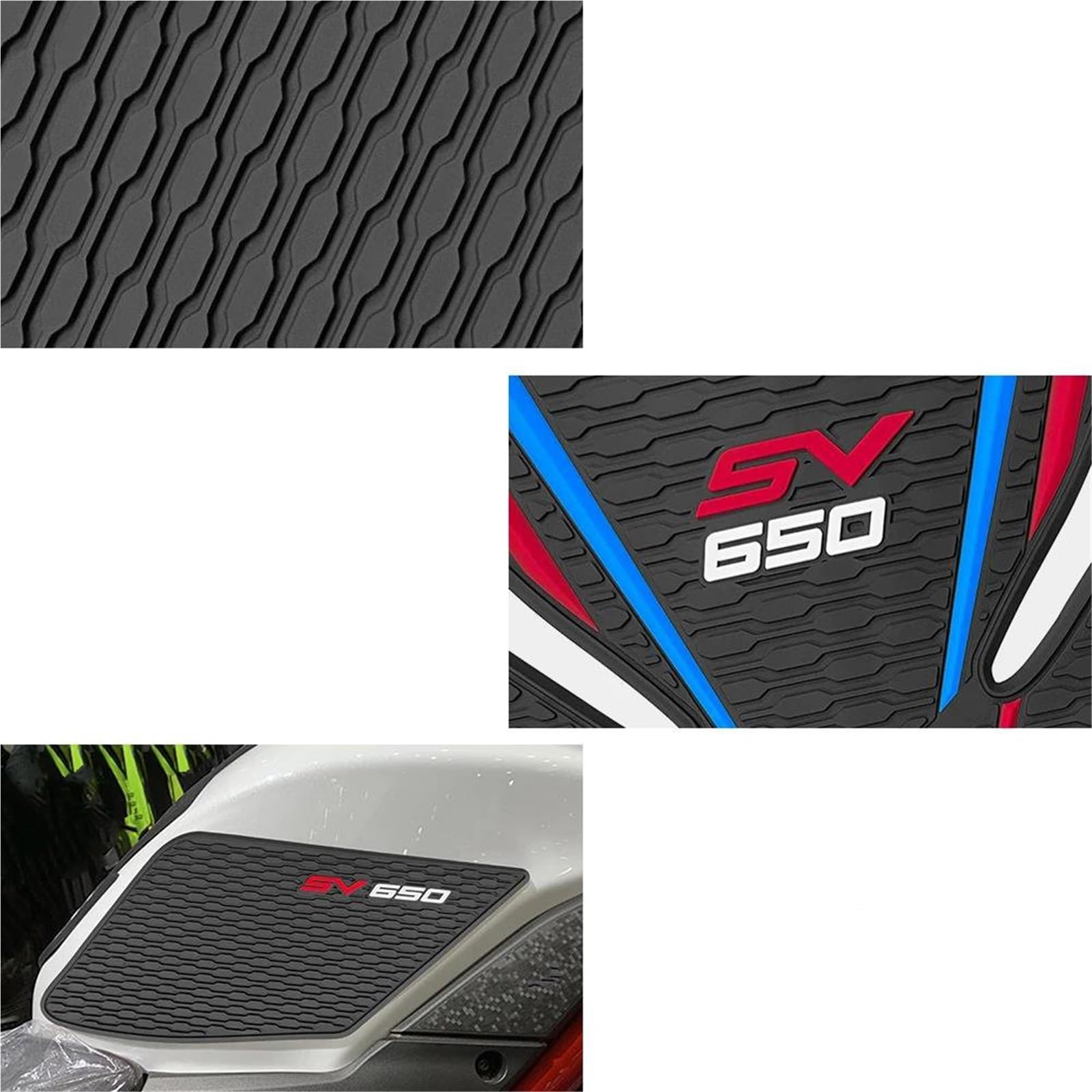 Adesivi per paraserbatoio Adesivo Protettivo per Serbatoio Carburante Laterale per Motocicletta per Suzuki SV650 SV650X SV 650x Ginocchiere Serbatoio Trazione Cuscinetti(X1)
