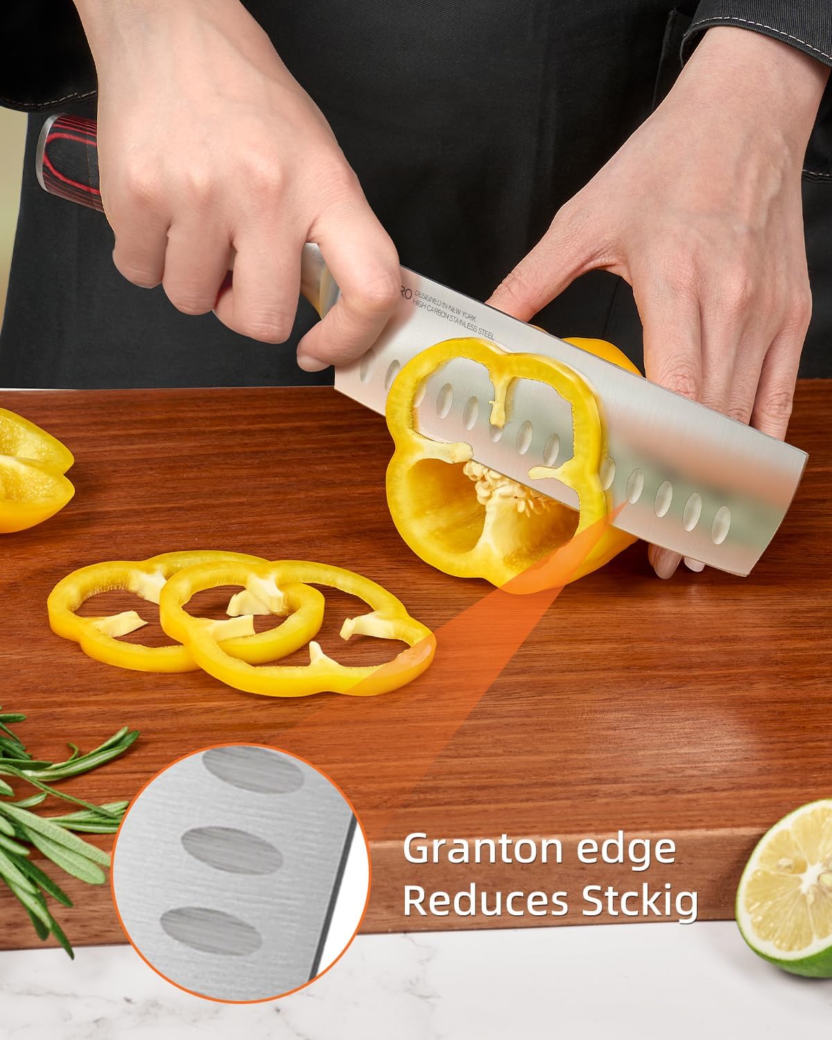 2026 Upgraded Nakiri Chef Knife Japanese Professional 7 Inch Sharp Meat Cleaver Kitchen Knives for Chopping Vegetable and Cooking, High Carbon Stainless Steel Asian Chopping Chefs Knife - Image 6