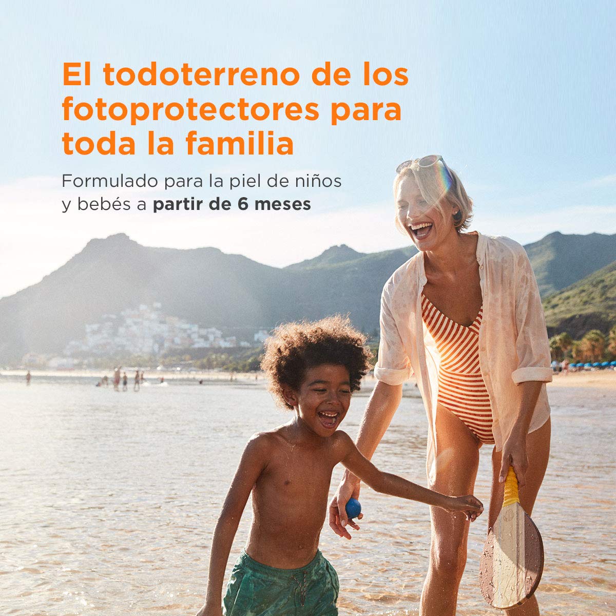 Isdin Pediatrics Gel Cream SPF 50+ - Protector solar corporal para niños, 250 ml + Fusion Water Pediatrics SPF 50 - Protector solar facial para niños, Apto para piel atópica, 50 ml