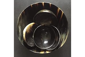 Set of 5 Horn Viking Bowls