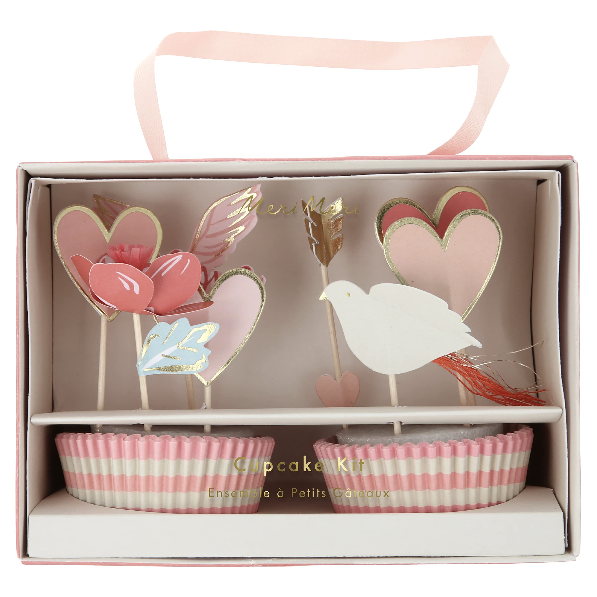 Meri Meri Valentine’s Cupcake Kit, 24'lü