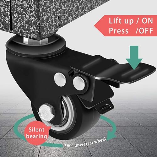 Miniatura 5 de SMONTER - Jaula resistente para perros de gran tamaño, caseta de metal fuerte y corral para mascotas con tres puertas, cuatro ruedas, 42 pulgadas,