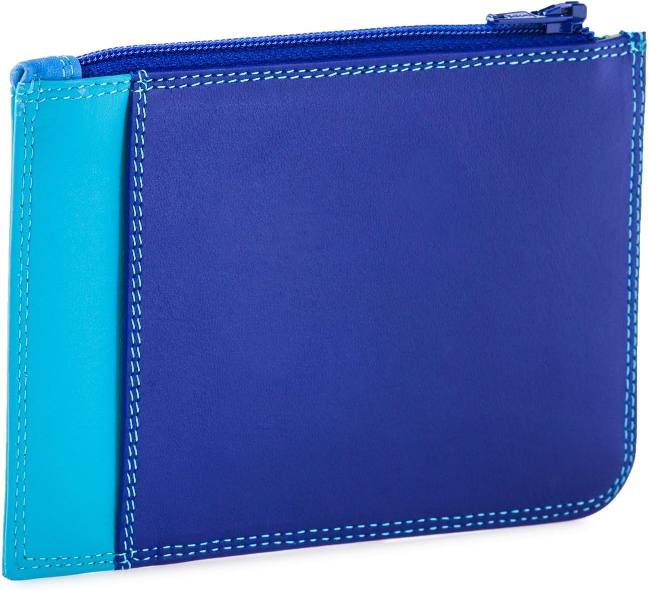 mywalit Slim Leather Credit Card Holder | 4 Card Slot with Coin Purse | Zipped ID Window & Note Section | Seascape | Stylish & Compact Accessory for Men & Women | Perfect for Everyday Use
