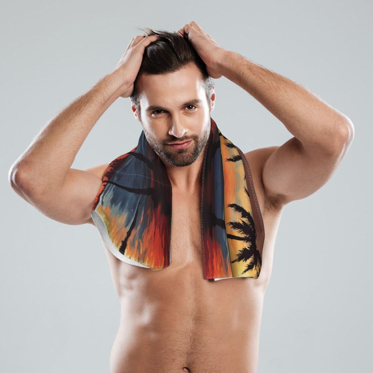 Space Planet Print Hand Towels for Kitchen, Decorative Bathroom Towels Decor Farmhouse Cute for Men Women Gifts