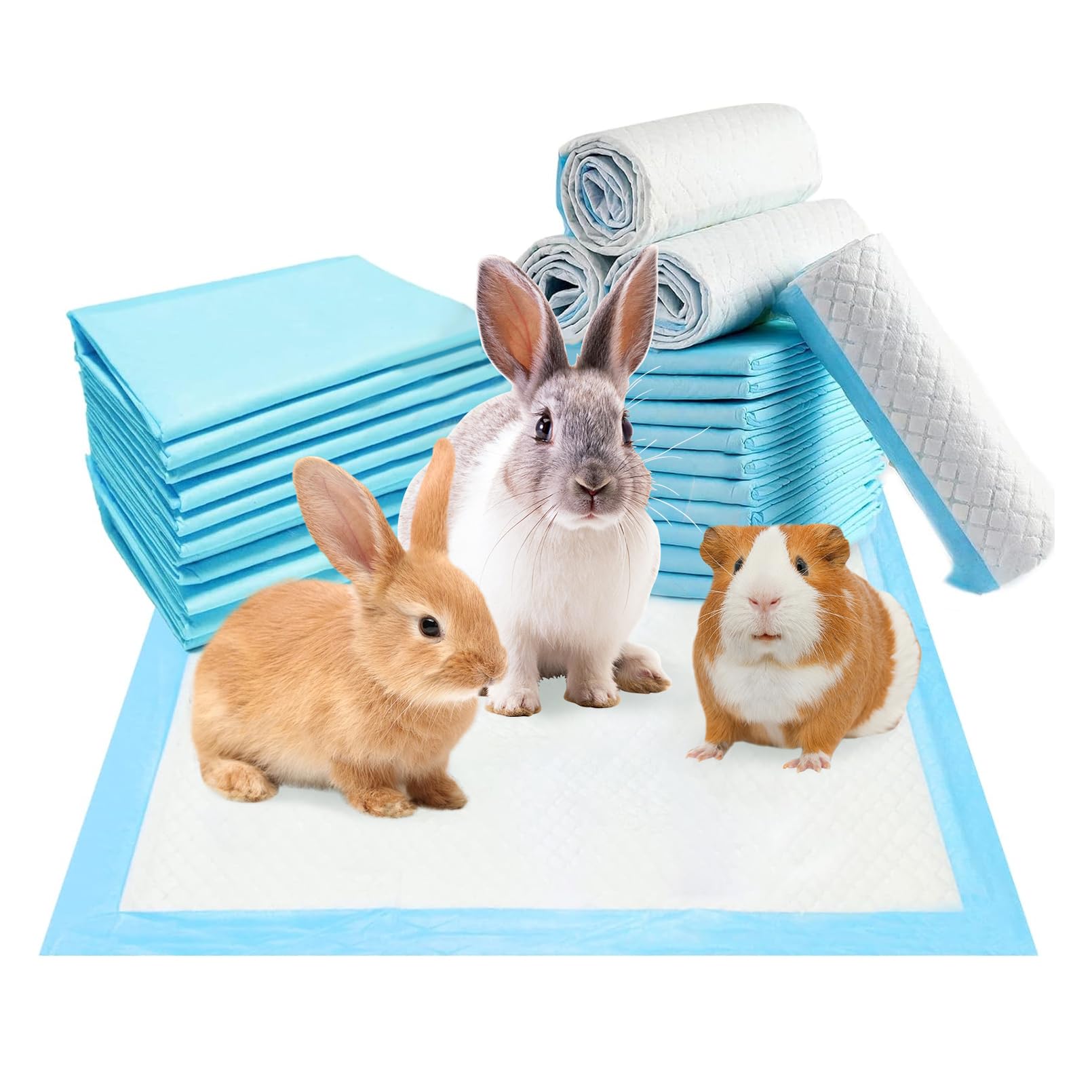 kathson 22" x 22" Rabbit Cage Liners Disposable Bunny Pee Pads Rabbit Potty Training Pad 40PCS Super Absorbent & Leak-Free Pet Supplies for Bunny Kitten Small Dog Guinea Pig (B09J2JW42Z) Amazon Price History, Amazon Price Tracker